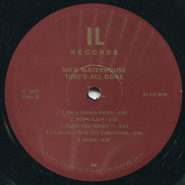 Nick Waterhouse (2) : Time's All Gone (LP, Album)