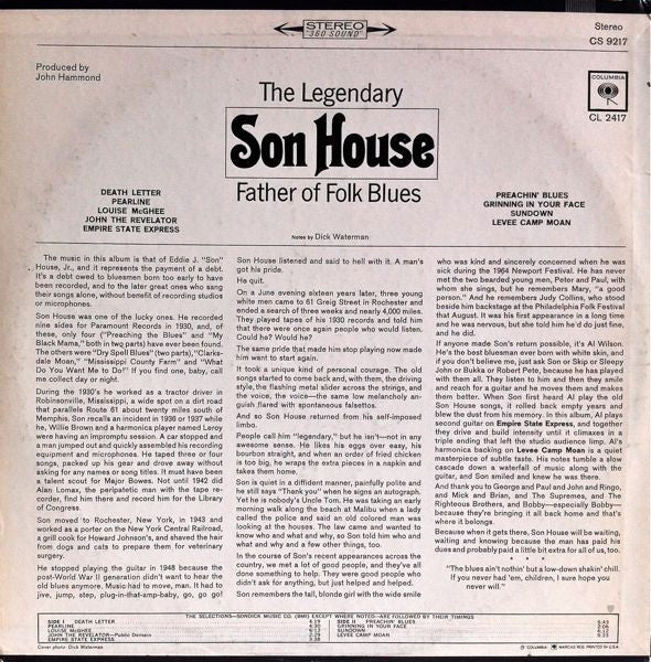 Son House : Father Of Folk Blues (LP, Album, RE)