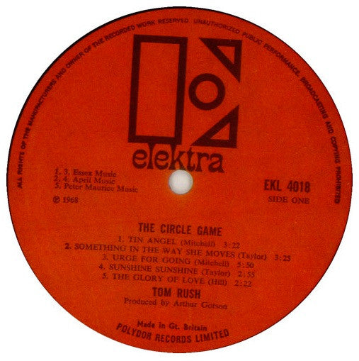 Tom Rush : The Circle Game (LP, Album, Mono)