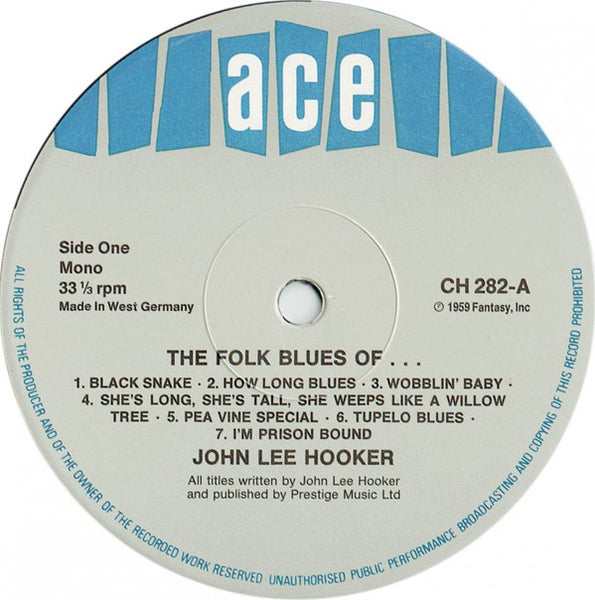 John Lee Hooker : The Folk Blues Of John Lee Hooker (LP, Album, Mono, RE)