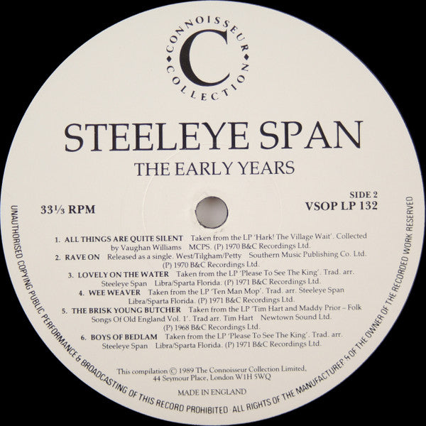 Steeleye Span : The Early Years (2xLP, Comp, Gat)