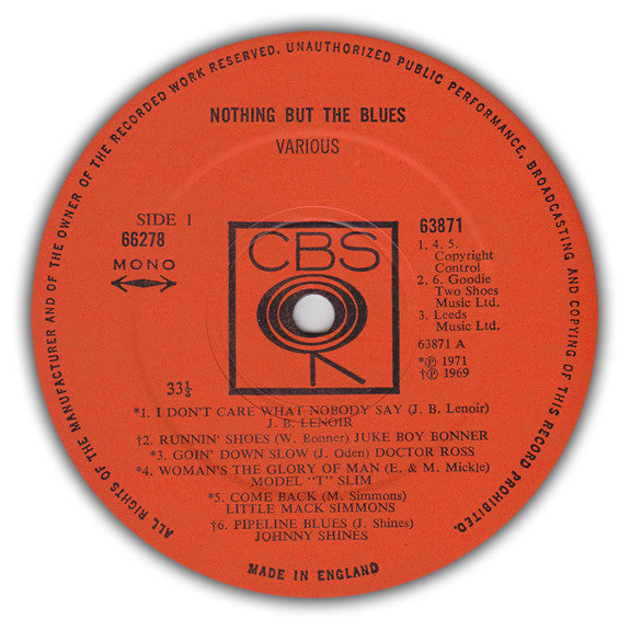 Various : Nothing But The Blues (2xLP, Comp, Mono)