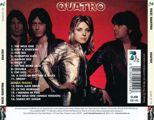 Suzi Quatro : Quatro (CD, Album, RE)