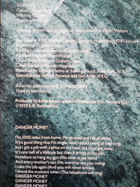 U.K.* : Danger Money (LP, Album, Pit)