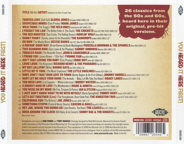 Various : You Heard It Here First! (CD, Comp)