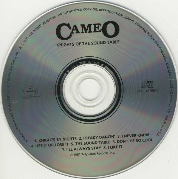 Cameo : Knights Of The Sound Table (CD, Album, RE, RM)