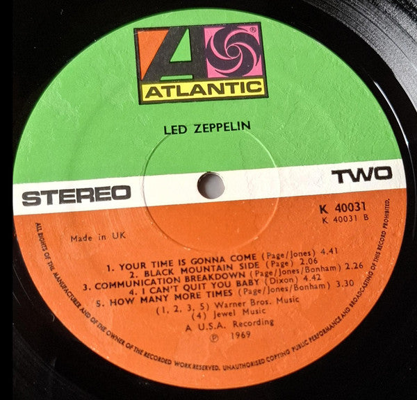 Led Zeppelin : Led Zeppelin (LP, Album, RE, Tra)