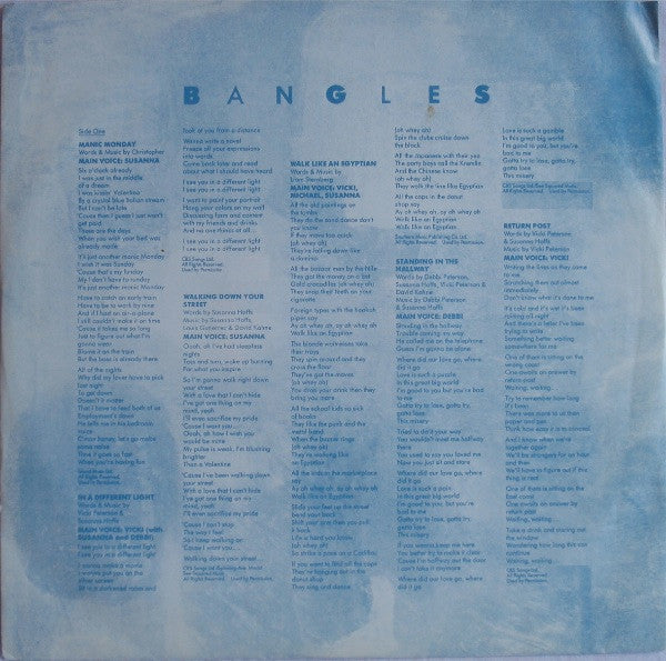 Bangles : Different Light (LP, Album)