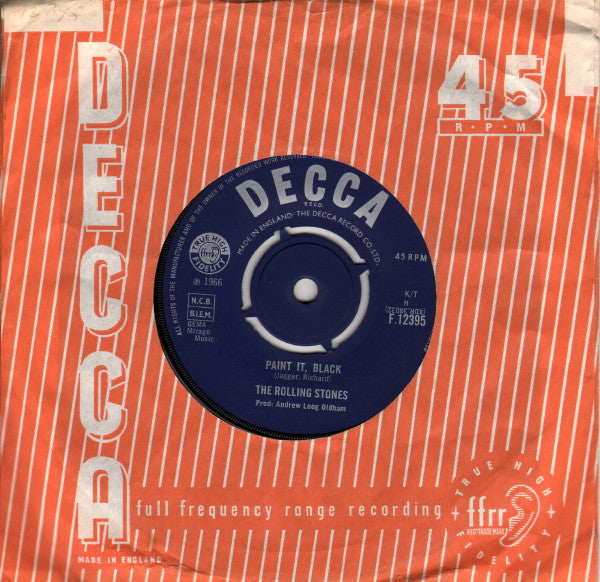 The Rolling Stones : Paint It, Black (7", Single)