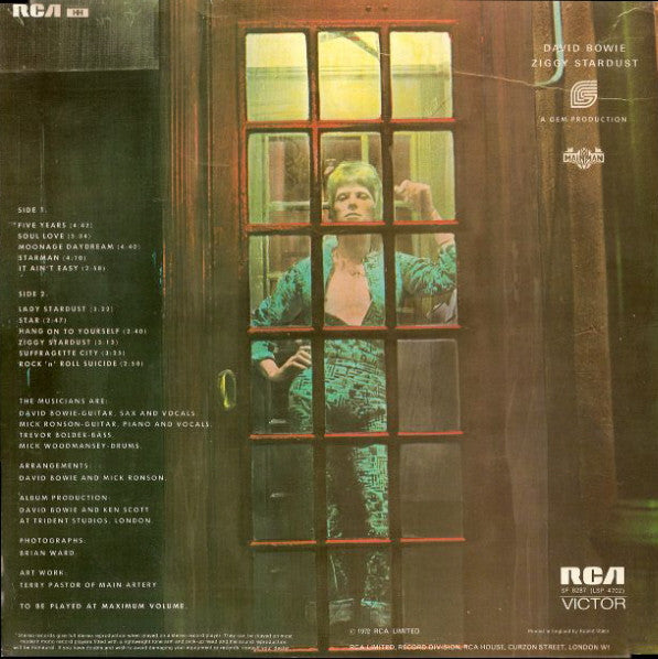 David Bowie : The Rise And Fall Of Ziggy Stardust And The Spiders From Mars (LP, Album)