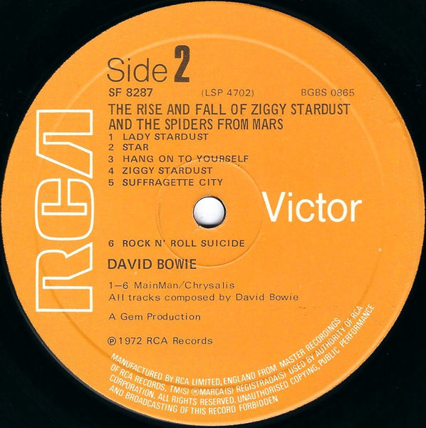 David Bowie : The Rise And Fall Of Ziggy Stardust And The Spiders From Mars (LP, Album)
