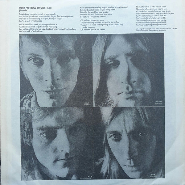 David Bowie : The Rise And Fall Of Ziggy Stardust And The Spiders From Mars (LP, Album)