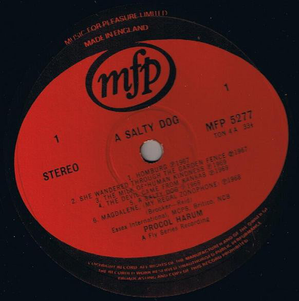 Procol Harum : A Salty Dog (LP, Comp)