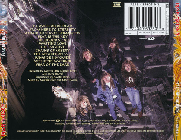 Iron Maiden : Fear Of The Dark (CD, Album, Enh, RE, RM, RP, Med)
