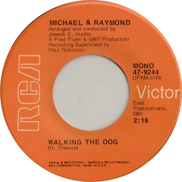 Michael & Raymond : Man Without A Woman (7", Single, Mono, RE)