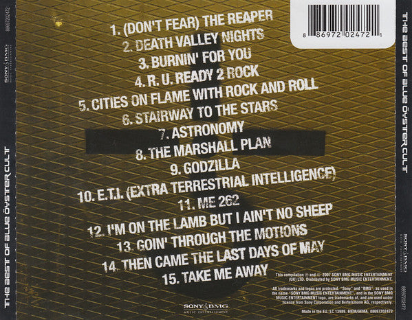 Blue Öyster Cult : The Best Of Blue Öyster Cult (CD, Comp)