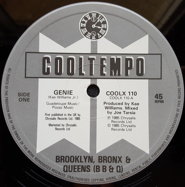Brooklyn, Bronx & Queens* Featuring Curtis Hairston : Genie (12")
