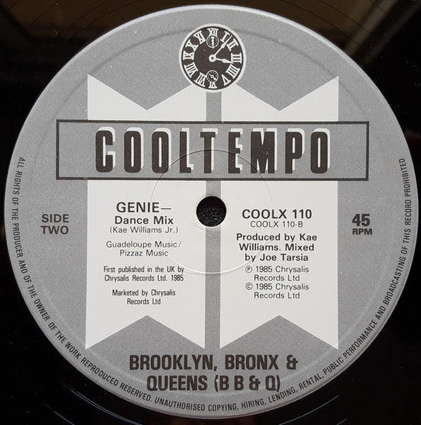 Brooklyn, Bronx & Queens* Featuring Curtis Hairston : Genie (12")