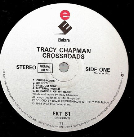 Tracy Chapman : Crossroads (LP, Album)