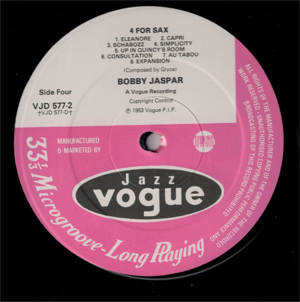 Lee Konitz - Zoot Sims - Frank Foster - Bobby Jaspar : 4 Four Sax (2xLP, Comp)