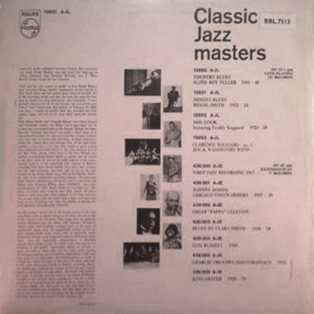 Bessie Smith : Bessie's Blues - 1923-1924 (LP, Comp, Mono, gat)