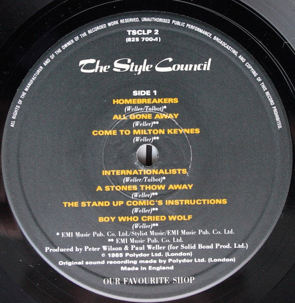 The Style Council : Our Favourite Shop (LP, Album, Uni)