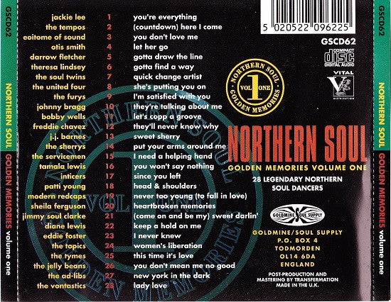 Various : Northern Soul Golden Memories Volume One (CD, Comp)