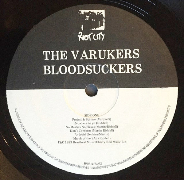 The Varukers : Bloodsuckers (LP, Album)