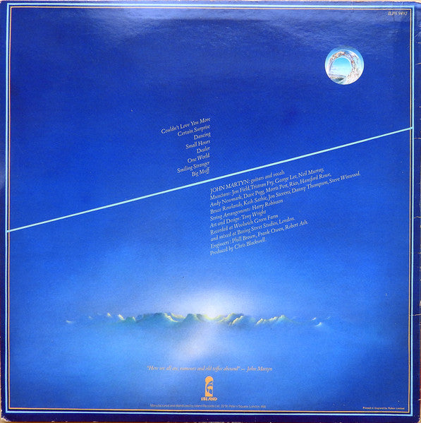 John Martyn : One World (LP, Album, IRM)
