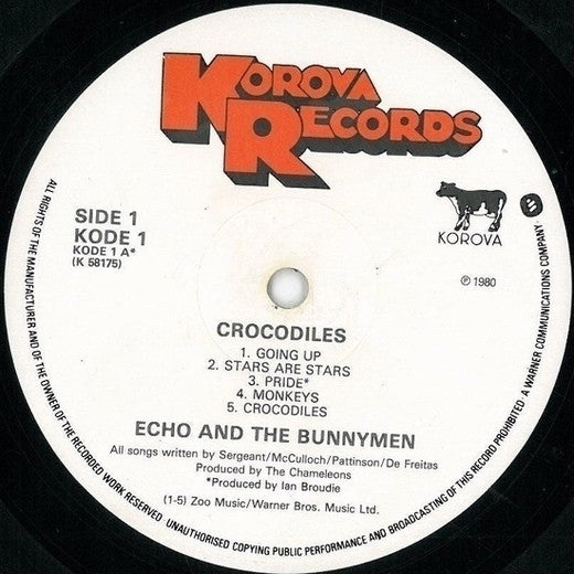 Echo And The Bunnymen* : Crocodiles (LP, Album)