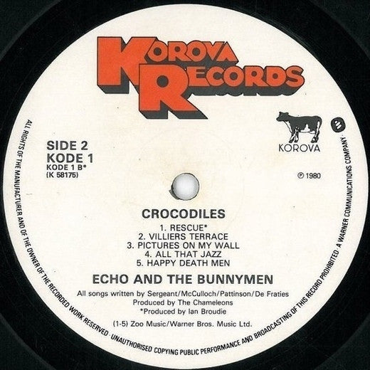 Echo And The Bunnymen* : Crocodiles (LP, Album)