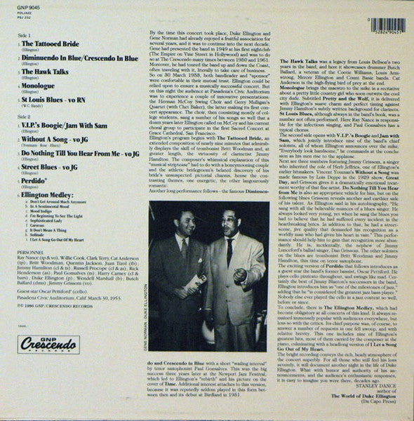Duke Ellington : The 1953 Pasadena Concert (LP)