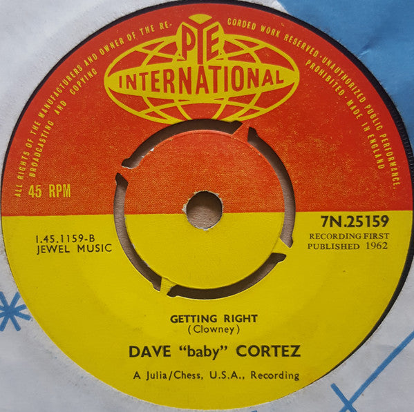 Dave "Baby" Cortez : Rinky Dink (7", Single)