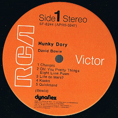 David Bowie : Hunky Dory (LP, Album, RE, Dyn)