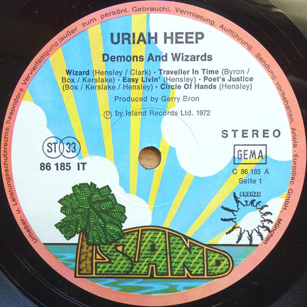 Uriah Heep : Demons And Wizards (LP, Album, Gat)
