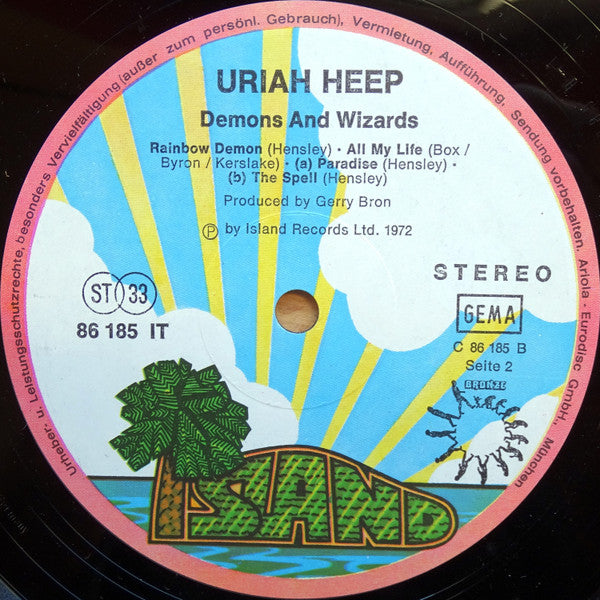 Uriah Heep : Demons And Wizards (LP, Album, Gat)