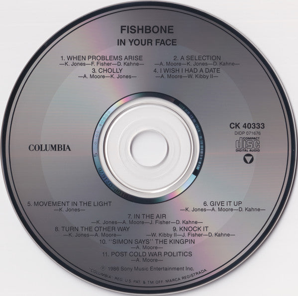 Fishbone : In Your Face (CD, Album, RE)