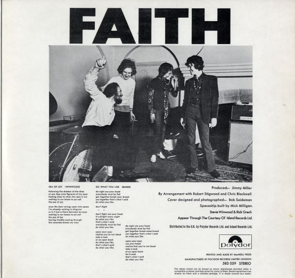 Blind Faith (2) : Blind Faith (LP, Album, Gat)