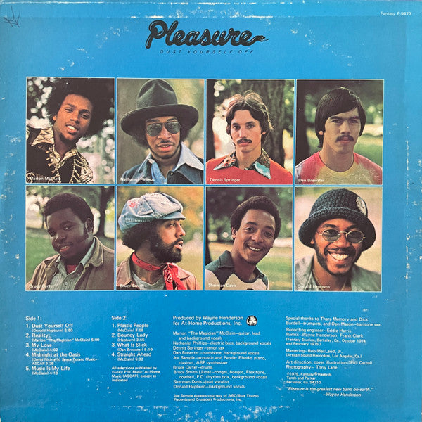 Pleasure (4) : Dust Yourself Off (LP, Album)