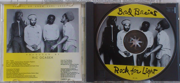 Bad Brains : Rock For Light (CD, Album, RE, RM)