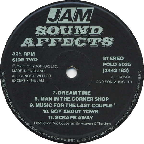 The Jam : Sound Affects (LP, Album)