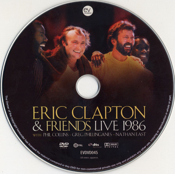 Eric Clapton : Eric Clapton & Friends - Live 1986 (DVD-V, Multichannel, PAL)