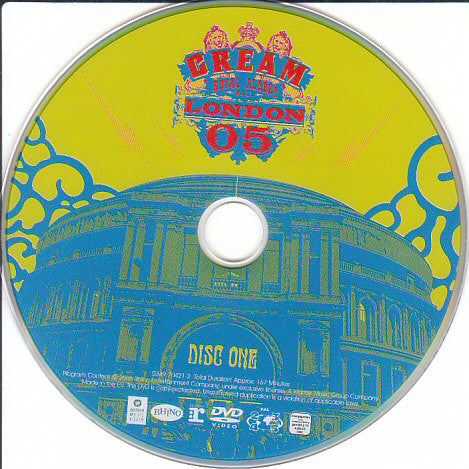 Cream (2) : Royal Albert Hall - London - May 2-3-5-6 05 (2xDVD-V, Copy Prot., Multichannel, PAL, DTS)