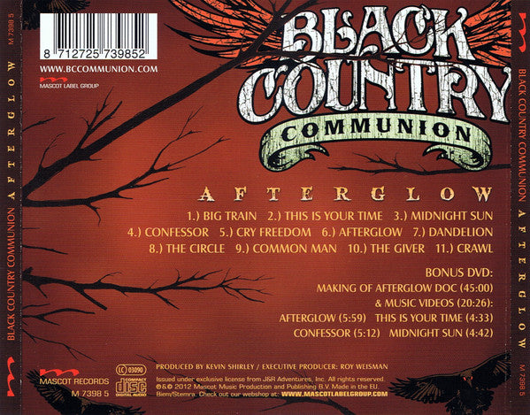 Black Country Communion : Afterglow (CD, Album, Ltd + DVD-V, PAL)