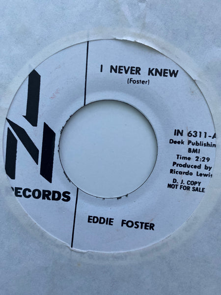 Eddie Foster - I Never Knew