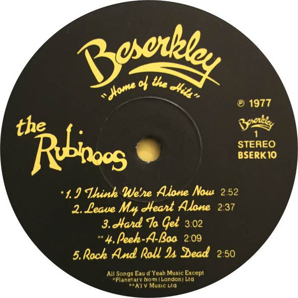 The Rubinoos : The Rubinoos (LP, Album)