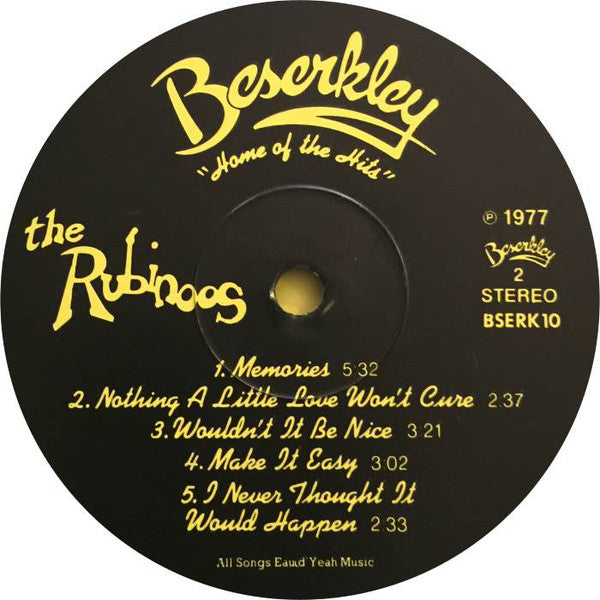 The Rubinoos : The Rubinoos (LP, Album)