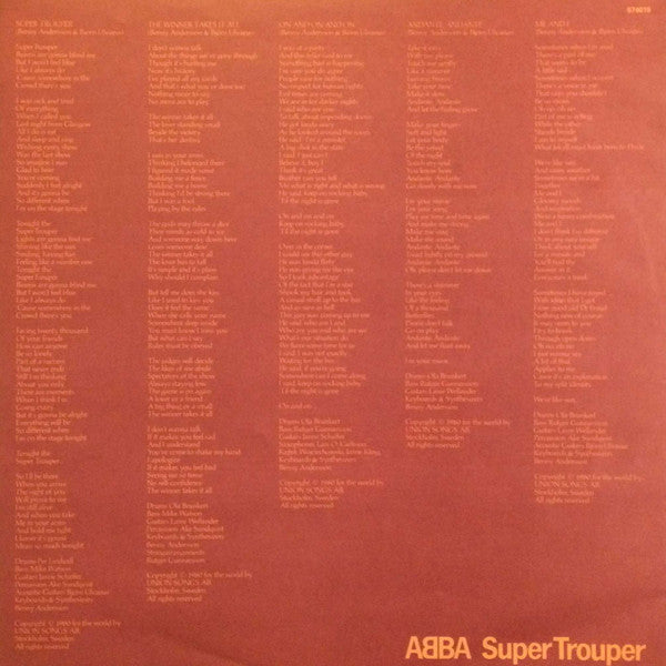 ABBA : Super Trouper (LP, Album)