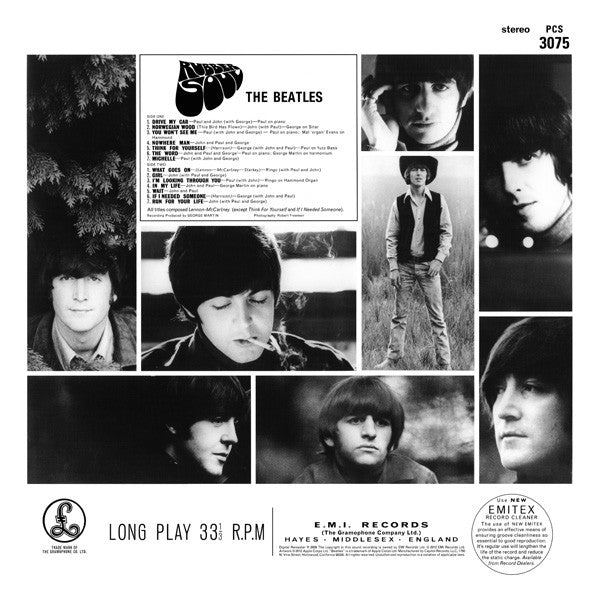 The Beatles : Rubber Soul (LP, Album, RE, RM, Rai)