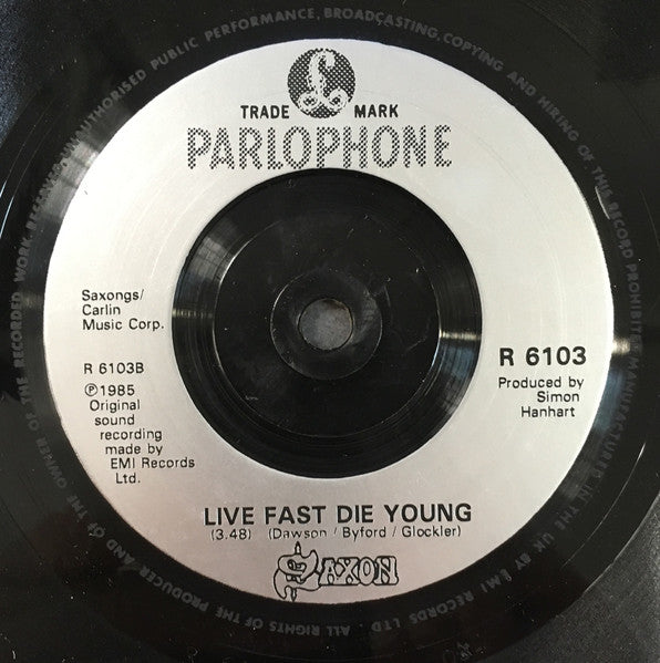 Saxon : Back On The Streets (7", Single)